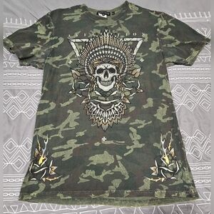 Affliction Black Label Ironhorse Tribe Tshirt Size Medium